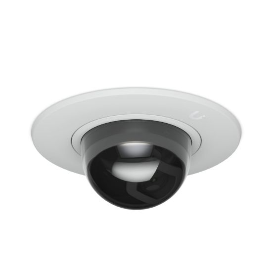 Picture of Ubiquiti G5 Dome Camera Ultra Flush Mount,White, Accessory For Recessed Instal Into A Wall/Ceiling With Smoked Bubble Enhanced Discretion