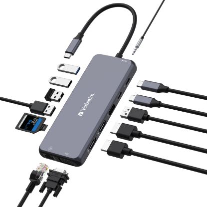 Picture of Verbatim USB-C Pro Multiport Hub- 14 Ports
