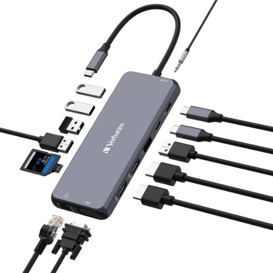 Picture of Verbatim USB-C Pro Multiport Hub- 14 Ports