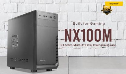 Picture of Antec NX100M mATX Business Office Case +  True 450w Continuos PSU. 1x 5.25' ODD, Easy Access USB 3.0 x 2. 1x 80mm Fan. 8PIN EPS, 2x PCIE. TAC 2.0.
