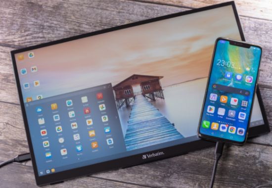 Picture of Verbatim 15.6' IPS USB-C Touch Full HD 1920 x 1080, 10 Point Touch, - Tilt, Speaker, Earphone, VESA 50mm x 50mm Business Ultra Portable IOS Monitor