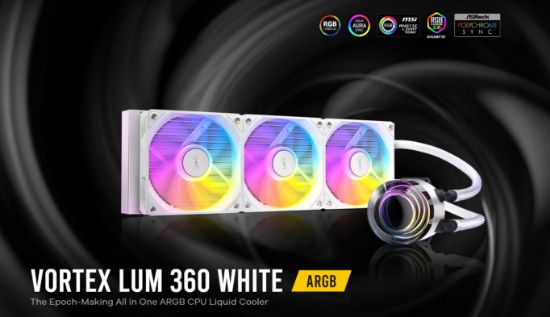 Picture of Antec Vortex Lum 360 White ARGB The Epoch-Making All in One ARGB CPU Liquid Cooler