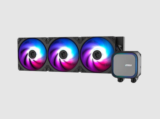 Picture of MSI MAG CORELIQUID A13 360, 2.4' IPS, USB 2.0 pin header, SATA, 2 fans, Two Ball Bearing, AM5 / AM4, 3 y warrenty