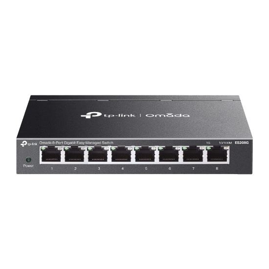 Picture of TP-Link ES208G Omada 8-Port Gigabit Easy Managed Switch, Flow Control, Loopback Detection, Port Isolation, Port Mirroring, LAG, VLAN, IGMP Snooping, Q