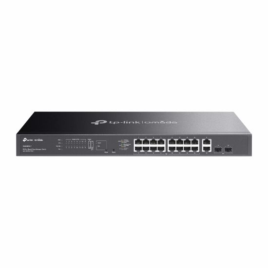 Picture of TP-Link ES220GMP Omada 20-Port Gigabit Easy Managed Switch with 16-Port PoE+,  Fast PoE, Perpetual PoE, Flow Control, Loopback Detection, Port Isolati