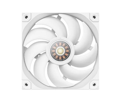 Picture of DeepCool FL12 White 120mm Unique ARGB Fans, Low Noise, 4-pin PWM, Fluid Dynamic Bearing, Addressable RGB LED