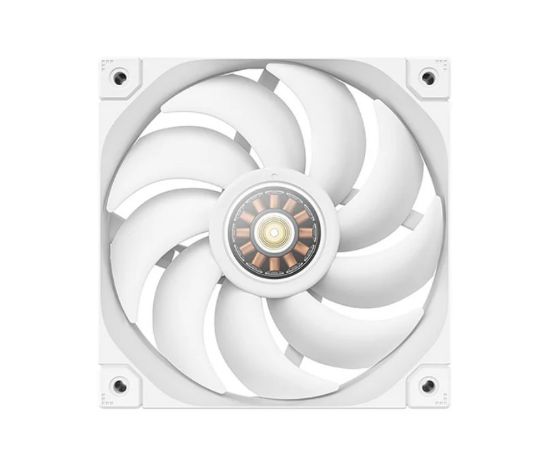 Picture of DeepCool FL12 White 120mm Unique ARGB Fans, Low Noise, 4-pin PWM, Fluid Dynamic Bearing, Addressable RGB LED