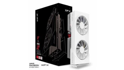 Picture of XFX Swift AMD Radeon RX 9060 XT OC White Gaming Edition with 16GB GDDR6 HDMI 2xDP, AMD RDNA™ 4 (RX-96TSW16WBQ)