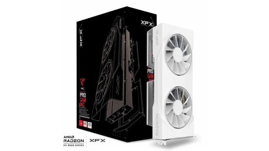 Picture of XFX Swift AMD Radeon RX 9060 XT OC White Gaming Edition with 16GB GDDR6 HDMI 2xDP, AMD RDNA™ 4 (RX-96TSW16WBQ)
