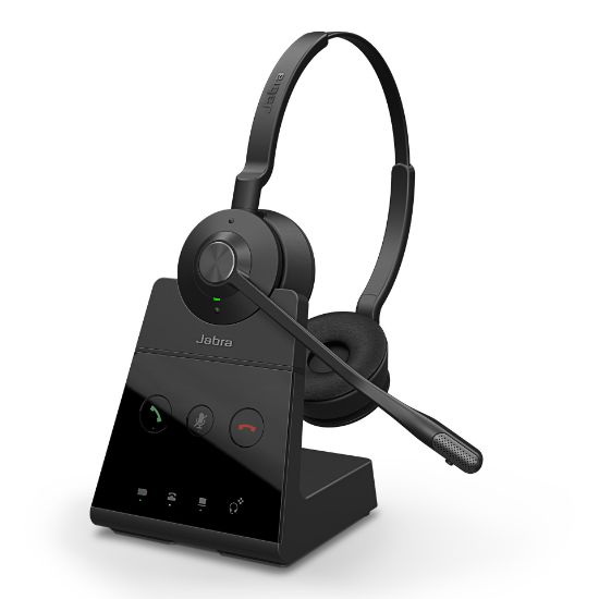 Picture of Jabra Engage 65 SE Stereo wireless headsets Up to 150 meters DECT wireless range, Talk-time Up to 13 hours, Busylight Advanced noise cancel