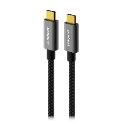 Picture of mbeat Tough Link 1.8m USB 3.2 Gen2 USB-C Cable - Space Grey transfer at speeds up to 10Gbps Video Resolution: Maximum 4K/60Hz