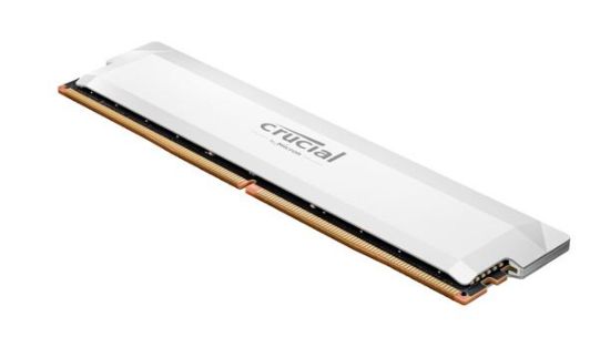 Picture of Crucial Pro 16GB (1x16GB) DDR5 UDIMM 6400MHz CL38 White Heat Spreader Support Intel XMP AMD Ryzen for Desktop PC Gaming Memory