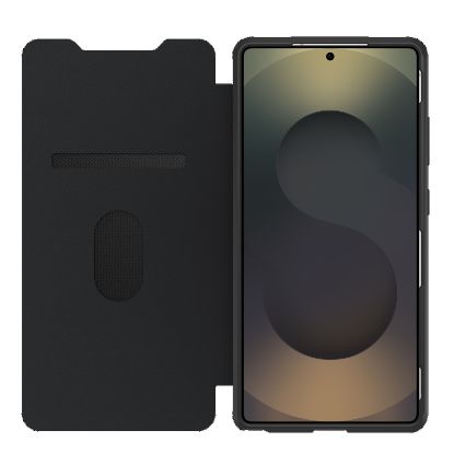 Picture of OtterBox React Folio Samsung Galaxy S25 Ultra 5G (6.9') Case Black Crystal (Clear/Black) - (77-97833), DROP+ Military Standard, 7 Years Warranty