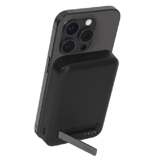 Picture of Belkin BoostCharge Pro 8k mAh Magnetic Power Bank With Qi2 + USB-C Cable (1M) - Black(BPD007BTBK),15W, 1xUSB-C, Overcharge Protection,2 Years Warranty