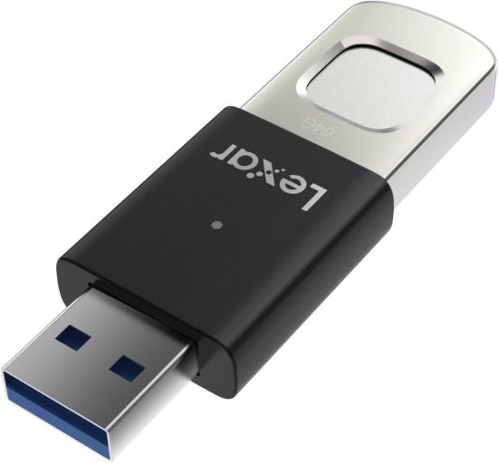 Picture of Lexar F35 PRO 64GB JumpDrive Fingerprint USB 3.2 Gen 1, up to 300MB/s read, 150MB/s write  transfer content between your USB Type-CTM and Type-A devic
