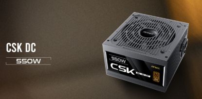 Picture of Antec CSK550DC 80+ Bronze 2x PCIE 5.1, Continuous Power, DC to DC, Flat Cables, 5Yrs Warranty. CircuitShield, Thermal,Reliable Value Power Supply
