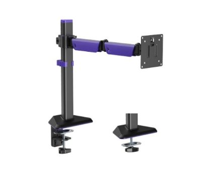 Picture of Brateck LDT89-C012 Amethyst Articulating Gaming Monitor Arm Matte Black, Fit Screen Size: 17'-40' Up to 12 KG, VESA 75x75,100x100