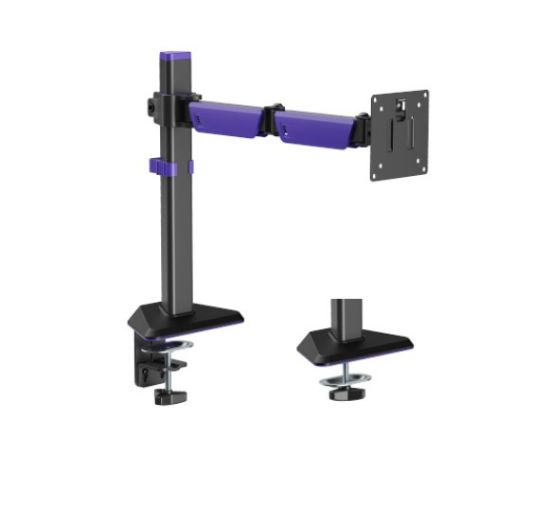 Picture of Brateck LDT89-C012 Amethyst Articulating Gaming Monitor Arm Matte Black, Fit Screen Size: 17'-40' Up to 12 KG, VESA 75x75,100x100