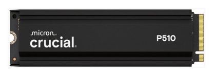 Picture of Crucial P510 2TB Gen5 2280 NVMe M.2 SSD w Heatsink 10,000 / 8,700 MB/s R/W 1200TBW 1.4M IOPS 1.5M hrs MTTF Full-Drive Encryption 5yrs