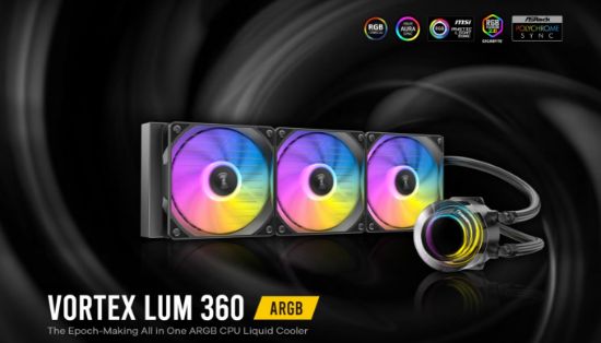 Picture of Antec Vortex Lum 360 ARGB The Epoch-Making All in One ARGB CPU Liquid Cooler