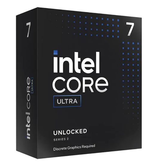 Picture of Intel Core Ultra 7 Processor 265KF LGA1851 (30M Cache, up to 5.50 GHz)(15th Gen)   Please note: No CPU Cooler Included