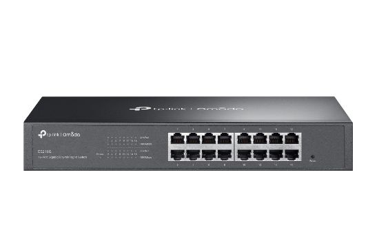 Picture of TP-Link ES216G Omada 16-Port Gigabit Easy Managed Switch, Flow Control, Loopback Detection, Port Isolation, Port Mirroring, LAG, VLAN, IGMP Snooping,
