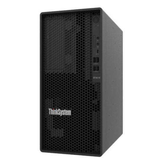 Picture of LENOVO ThinkSystem ST45 V3, 1xAMD EPYC 4344P 8C 3.8GHz 65W, 1x32GB 2Rx8, SW RD, 1x300W