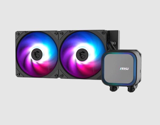 Picture of MSI MAG CORELIQUID A13 240, 2.4' IPS, USB 2.0 pin header, SATA, 2 fans, Two Ball Bearing, AM5 / AM4, 3 y warrenty