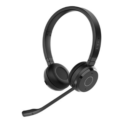 Picture of Jabra Evolve 65 TE Link390a Teams Stereo Bluetooth Headset, 16-hour battery life, 30-metre wireless range, Passive Noise Cancellation, Busy Light