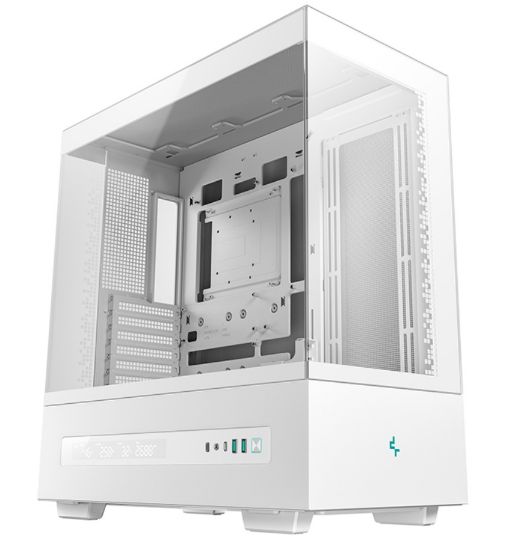 Picture of DeepCool CH690 DIGITAL WH Mid-Tower ATX Case, Panoramic Design,  Support up to 420mm Radiator, Supports Rear Connector Motherboards, USB3.0×2、Audio/Mi