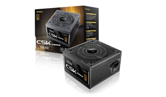 Picture of Antec CSK750DC 80+ Bronze, PCIE 5.1, Continuous Power, DC to DC, Flat Cables, 5Yrs Wty. CircuitShield Protections, Thermal,Reliable Value Power Supply