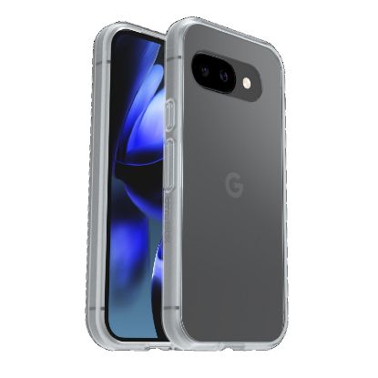 Picture of OtterBox React Google Pixel 9A 5G (6.3') Case Clear - (77-97761), Antimicrobial, DROP+ Military Standard, Hard Case, Soft Grip,7 Years Warranty