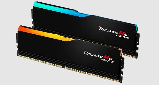 Picture of G.SKILL F5-6000J3636F32GX2-RM5NRK 64GB (2 x 32GB)/ DDR5 6000 MT/s/ Timings 36-36-36-96/ Voltage 1.35 V/ Ripjaws M5 Neo/EXPO/XMP 3.0