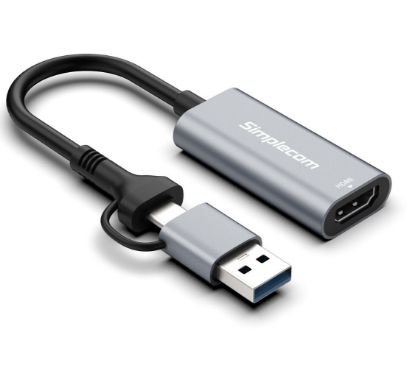 Picture of Simplecom DA306C USB 3.0 and USB-C to HDMI Video Card Adapter Full HD 1080p
