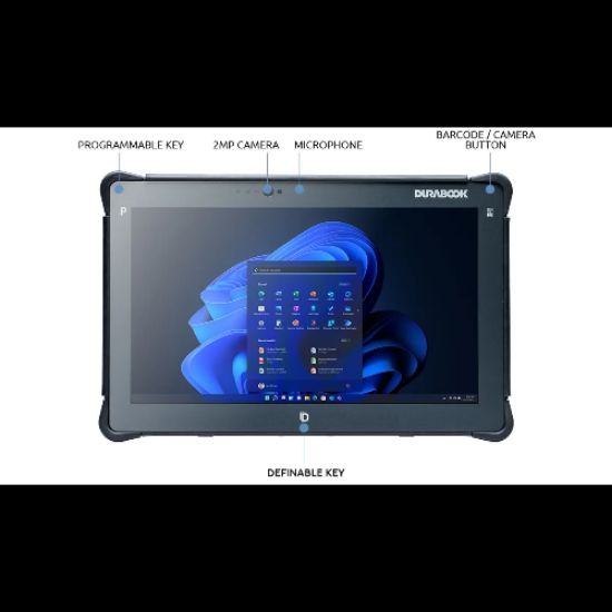 Picture of DURABOOK R11, 11.6' SR 1000 NIT, Intel® Core™ i5-1235U,Windows 11, 16GB RAM, 256GB PCIe SSD,Wi-Fi 6E, Bluetooth v5.3, 2MP Front Camera,3 year Warranty