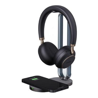 Picture of Yealink BH76 Plus with Charging Stand Teams Black USB-C/A Bluetooth Stereo Headset, 5Mic Beamforming Noise Cancellation Talk time up to 35h