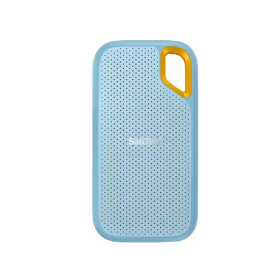 Picture of SanDisk Extreme 1TB External Portable SSD 1050MB/s USB-C Water Proof 256-bit AES Encryption for PC Macbook PS4 PS5 Xbox One Android iPad (Sky Blue)