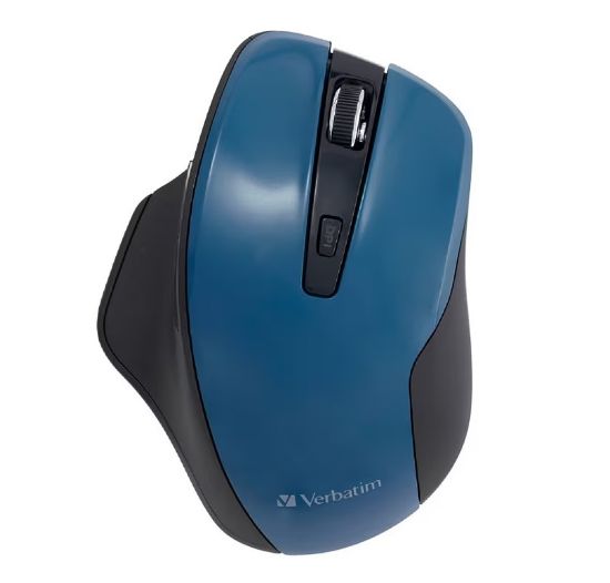 Picture of Verbatim Silent Ergonomic Wireless LED Mouse Blue