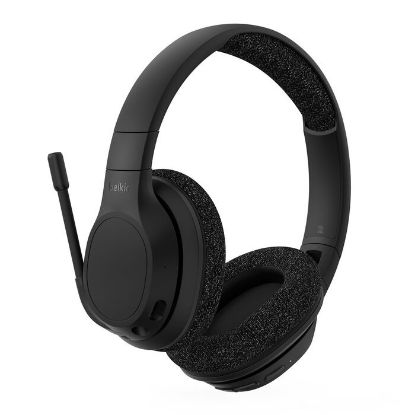 Picture of Belkin SoundForm Adapt USB-C Wireless Over-The-Ear Headphones - Black (AUD005btBLK), 65 hours of Playtime, 40mm Drivers, Foldable, 2 Years Warranty