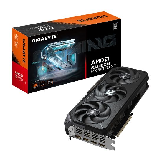 Picture of Gigabyte Radeon™ RX 9070 XT GAMING OC 16G, 20 Gbps, GDDR6, 256 bit, PCI-E 5.0, PSU 850W, 8 pin*3, DisplayPort 2.1a *2 HDMI 2.1b *2