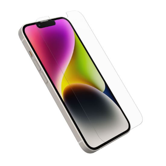 Picture of OtterBox Glass Apple iPhone 16e/ iPhone 14/ iPhone 13/ iPhone 13 Pro (6.1') Screen Protector Clear - (77-98209), Drop Protection, 2 Years Warranty