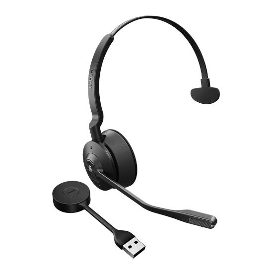 Picture of Jabra Engage 55 SE, Mono, Link400a, MS DECT Headset, 150m Wireless Range, Noise Cancelling, Flexible, Portable, Durable, Lightweight, Busylight