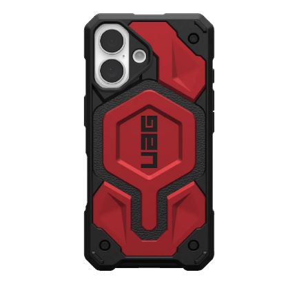 Picture of UAG Monarch Pro MagSafe Apple iPhone 16 (6.1') Rugged Case - Crimson (114458119494), 25ft. Drop Protection(7.6M) Impact Resistant ,10 Years Warranty