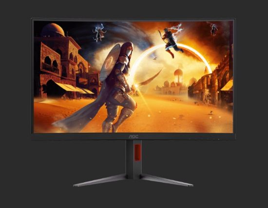 Picture of AOC 27' 2K Curved 0.5ms 180Hz, 2560x 1440 Adaptive Sync, HDMI 2.0 × 1,DisplayPort 1.4 × 1, Gaming Monitor