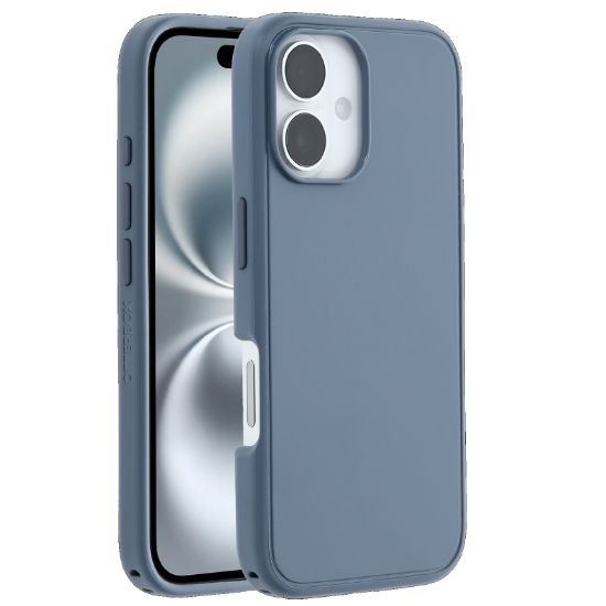 Picture of OtterBox Symmetry MagSafe Apple iPhone 16 (6.1') Case Blue - (77-96548), Antimicrobial, DROP+ 3X Military Standard, Raised Edge, 7 Years Warranty