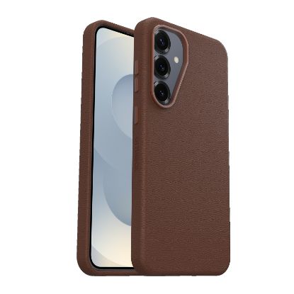 Picture of OtterBox Symmetry Cactus Leather Samsung Galaxy S25+ 5G (6.7') Case Rich Adobe (Brown) - (77-97448), DROP+ 3X Military Standard, 7 Years Warranty