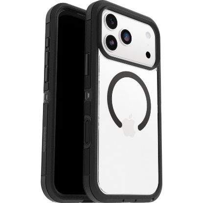 Picture of OtterBox Defender XT Pro MagSafe Apple iPhone 17 Pro Max (6.9') Case Dark Side (Clear/Black) - (77-98534), DROP+ 7X Military Standard,7 Years Warranty