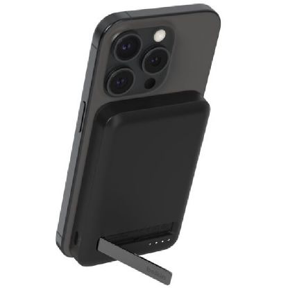 Picture of Belkin BoostCharge Pro 5k mAh Magnetic Power Bank With Qi2 + USB-C Cable (1M) - Black (BPD006btBK),15W,1xUSB-C, Overcharge Protection,2 Years Warranty