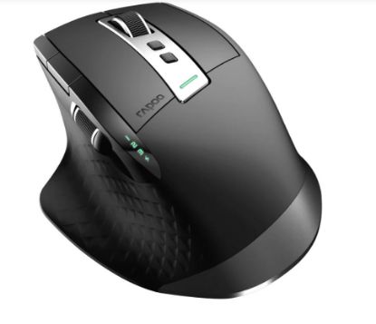 Picture of RAPOO MT750PLUS Multi-Mode Wireless Ergonomic Mouse - 800-4000 DPI Sensor Bluetooth 5.0 and 2.4 GHz