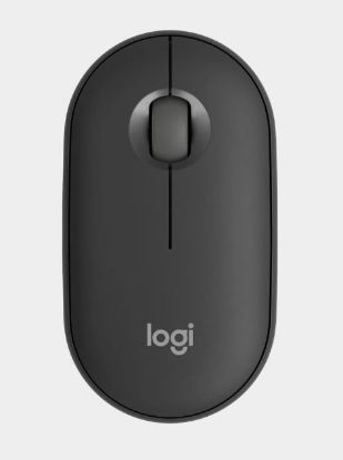 Picture of Logitech Pebble M350S Wireless Optical Mouse Graphite 1000 dpi  Bluetooth Low Energy